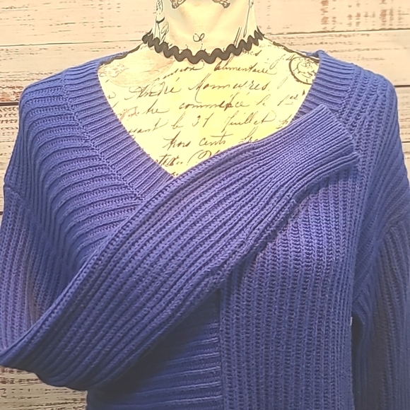 Simply Vera Verawang Chunky v neck sweater - Picture 4 of 9